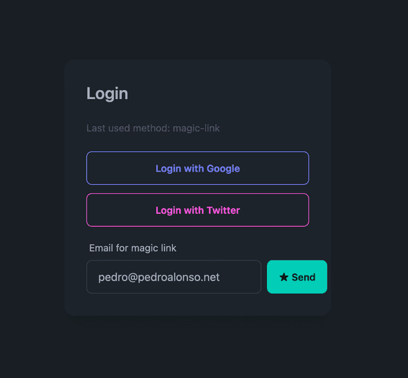 Smart Login with Last Used Method